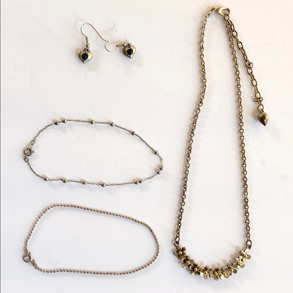 💕Sweetheart Set- Necklace, Earrings,& Anklets! 💕